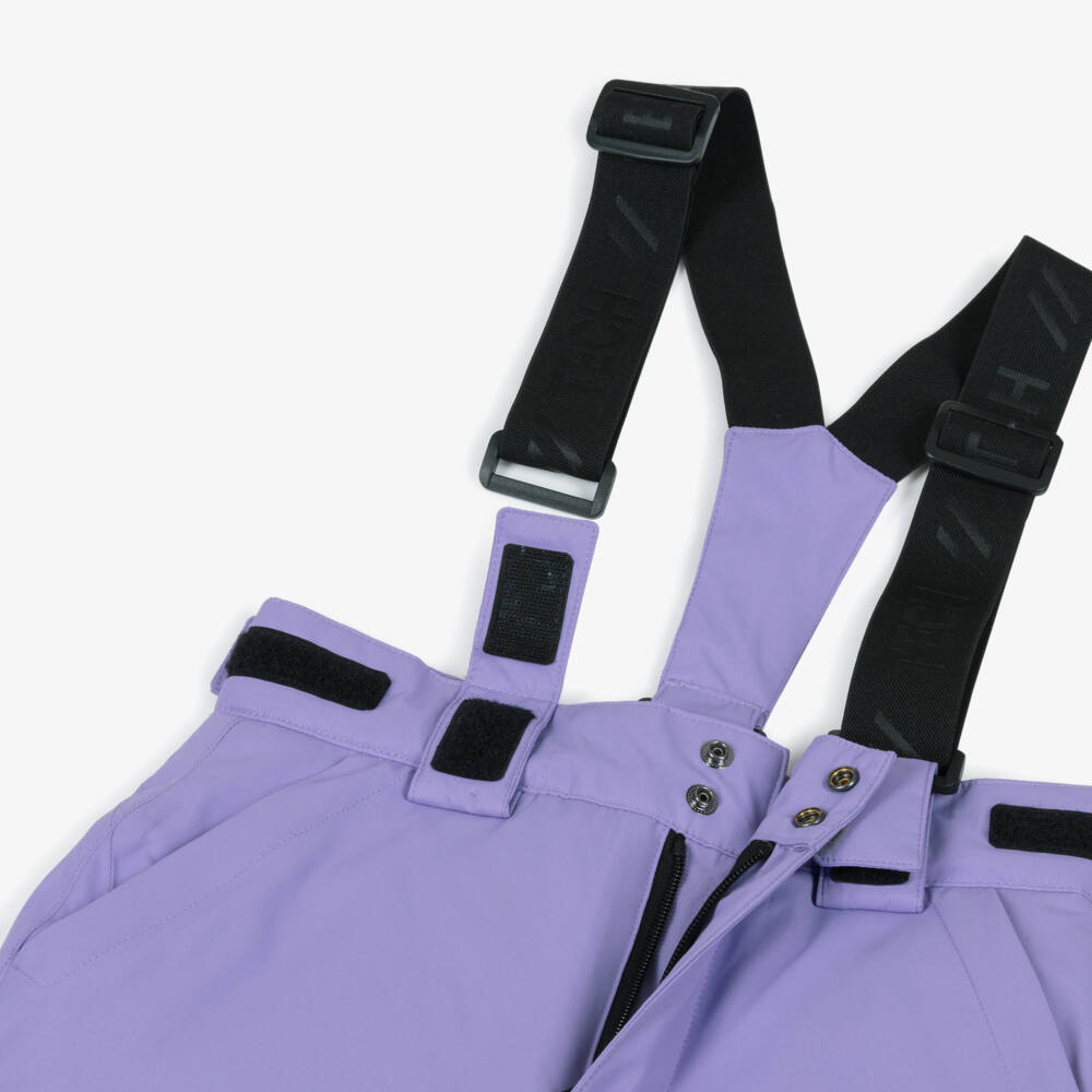 NAME IT-Lilac Purple Technical Ski Trousers with Shoulder Straps | Childrensalon