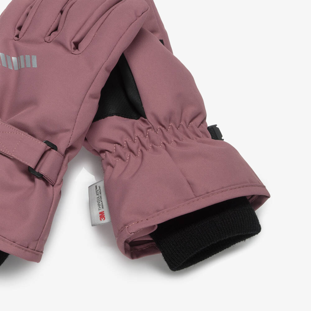 NAME IT-Mauve Purple Technical Ski Gloves | Childrensalon
