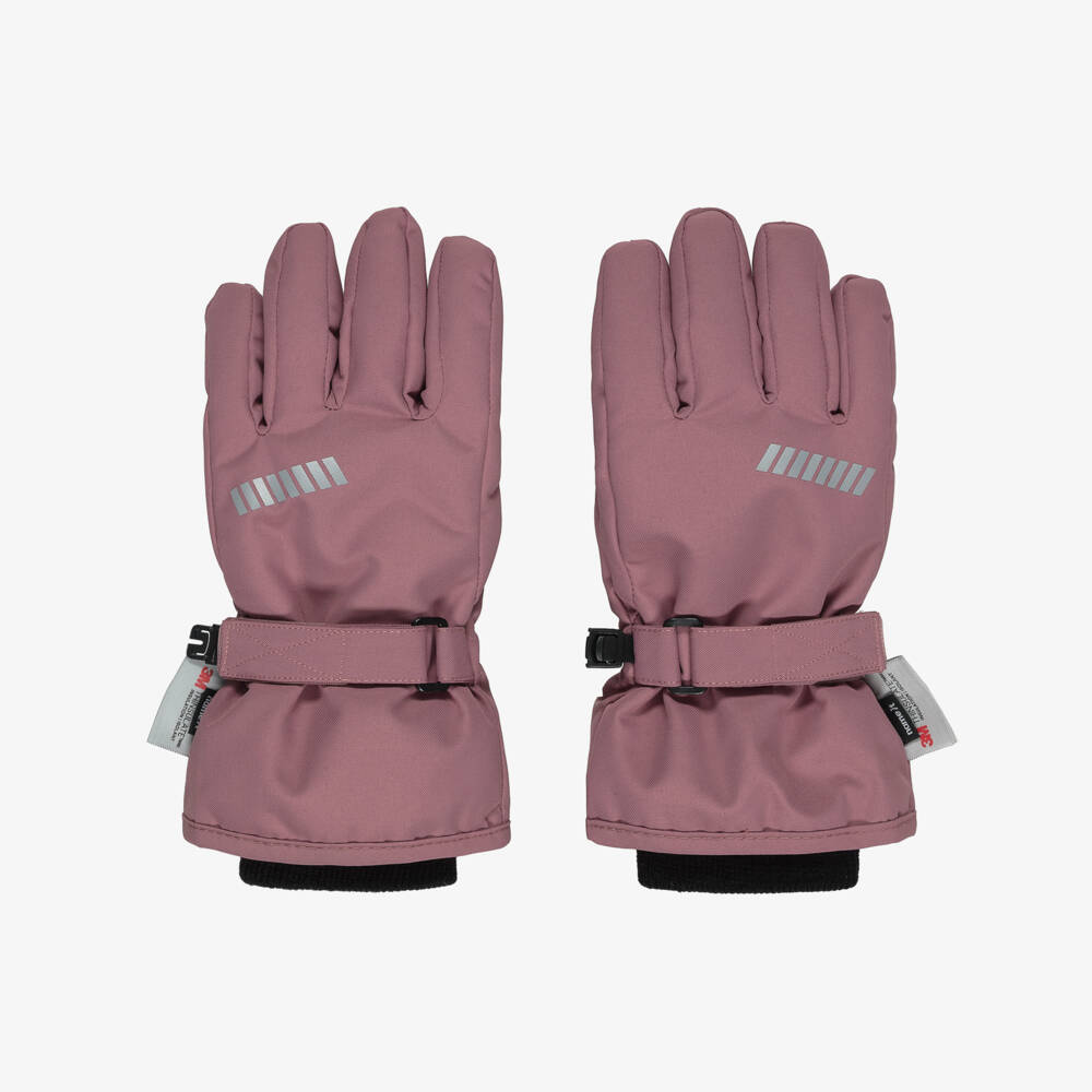 NAME IT-Mauve Purple Technical Ski Gloves | Childrensalon