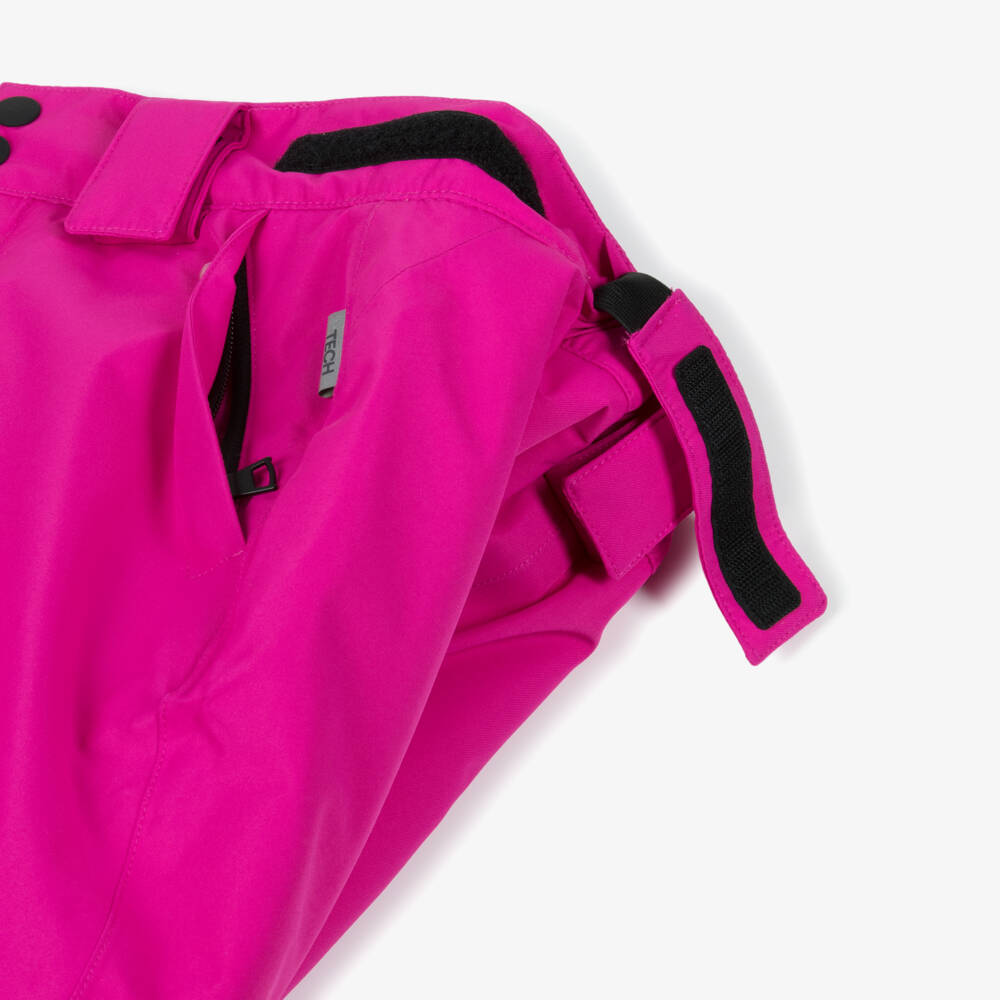 NAME IT-Neon Pink Technical Ski Trousers with Shoulder Straps | Childrensalon