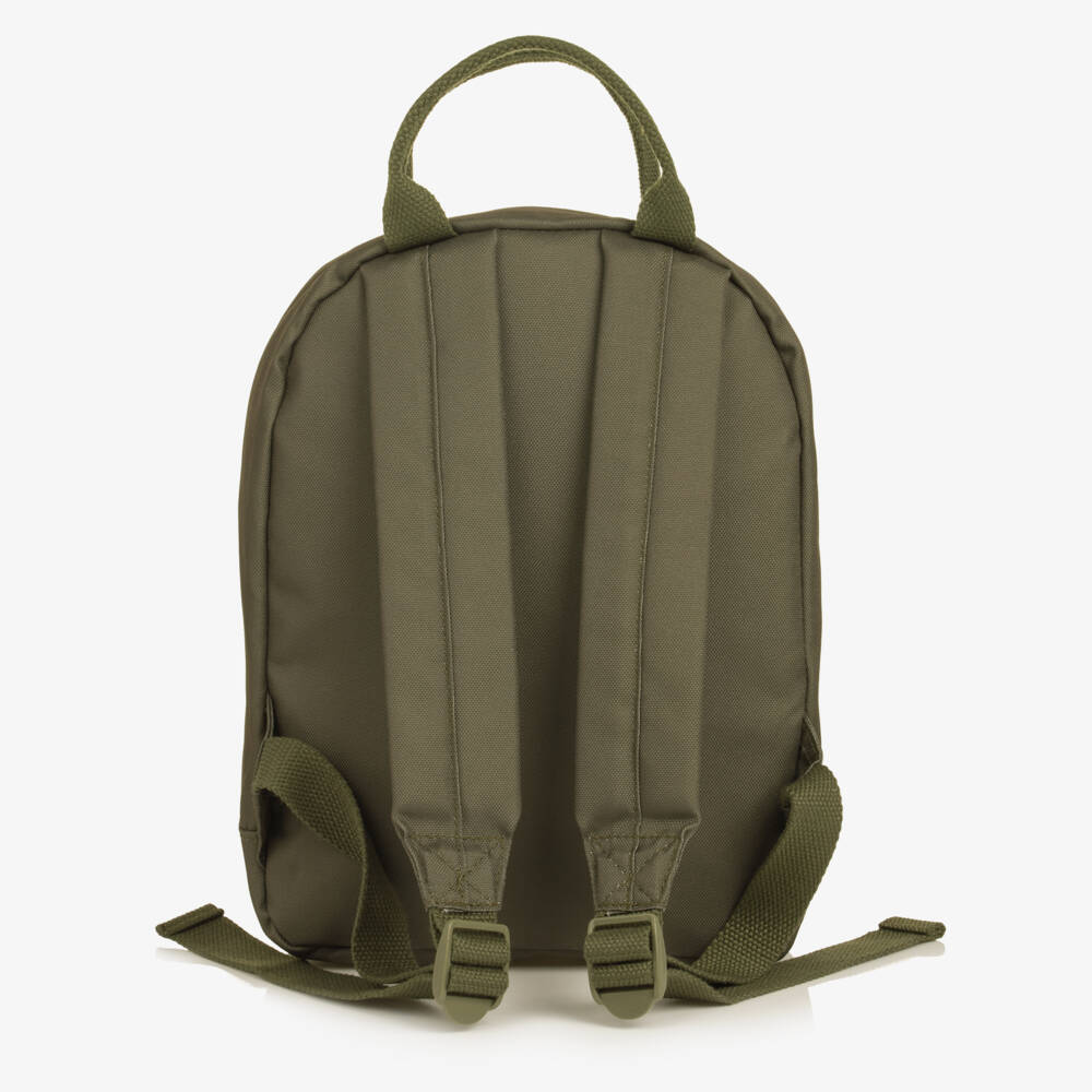 NAME IT-Olive Green Bear Mini Backpack (28cm) | Childrensalon