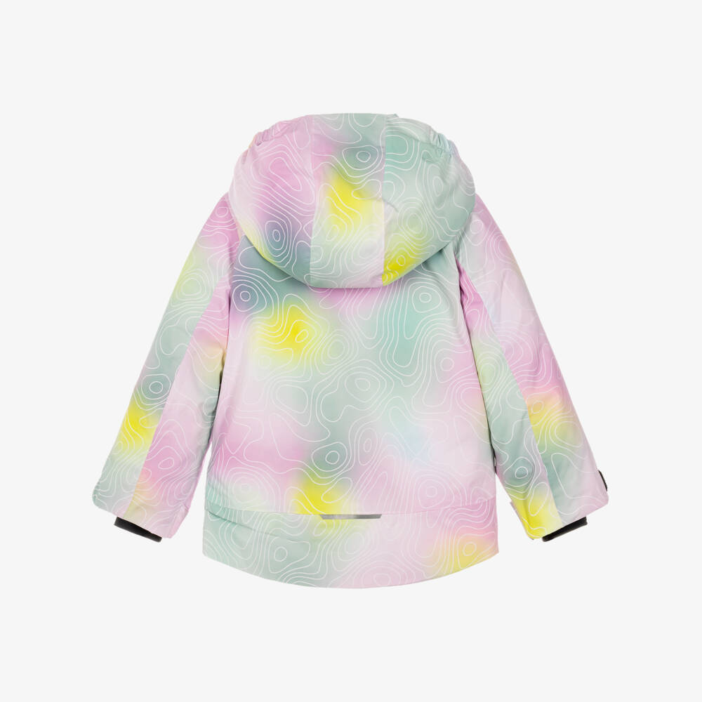 NAME IT-Pastel Pink & Green Technical Ski Jacket | Childrensalon