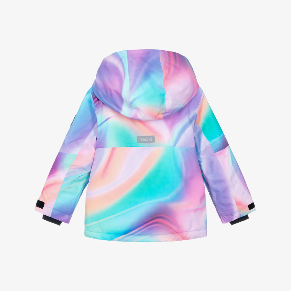 NAME IT-جاكيت تزلج تكنيكال لون أزرق وزهري وبنفسجي | Childrensalon