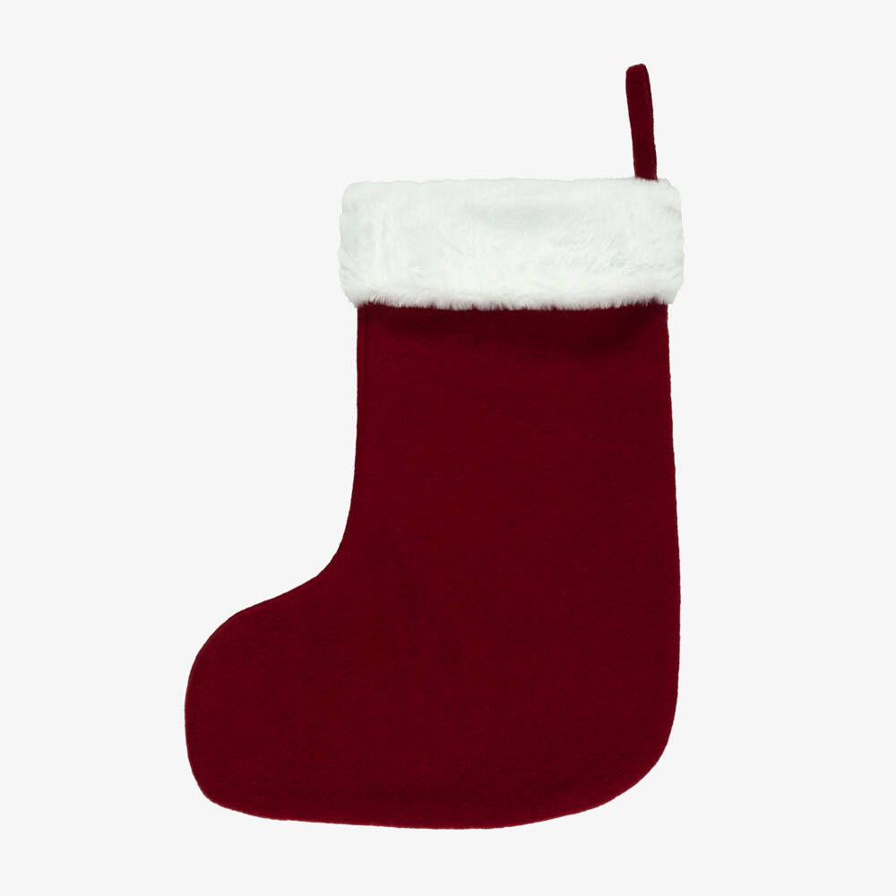 NAME IT-Red Gingerbread Christmas Stocking (37cm) | Childrensalon