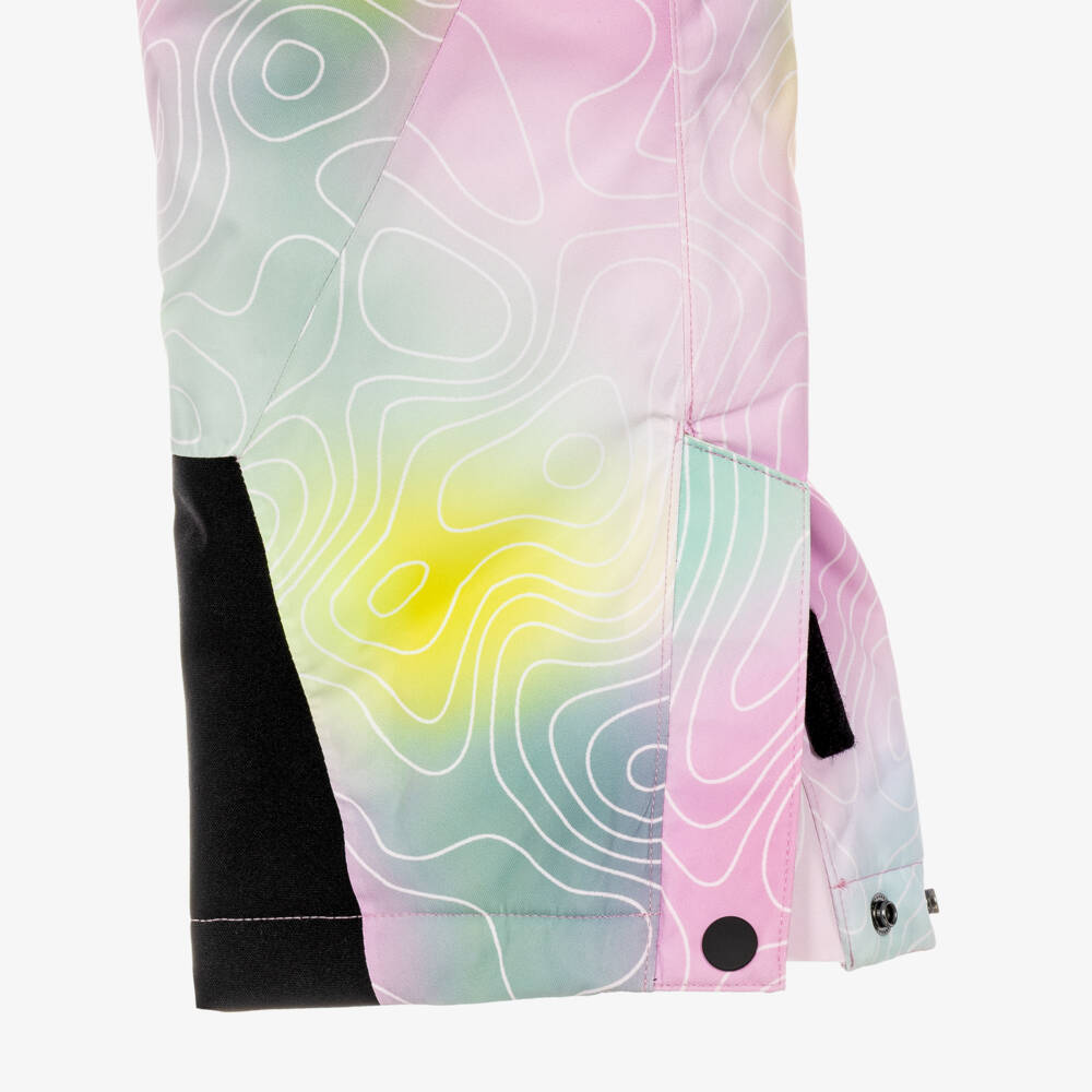 NAME IT-Technical Ski Trousers in Pastel Pink & Green | Childrensalon