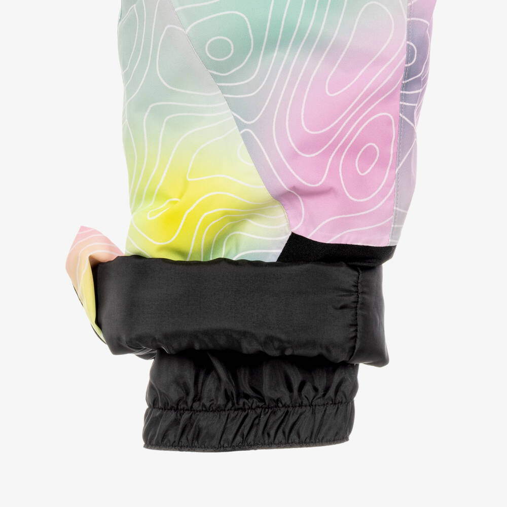 NAME IT-Technical Ski Trousers in Pastel Pink & Green | Childrensalon