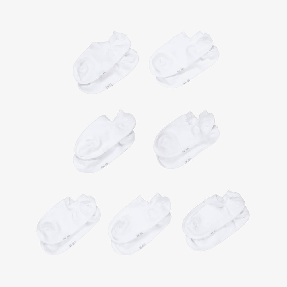 NAME IT-جوارب رياضية قطن محبوكة لون أبيض (7 أزواج) | Childrensalon