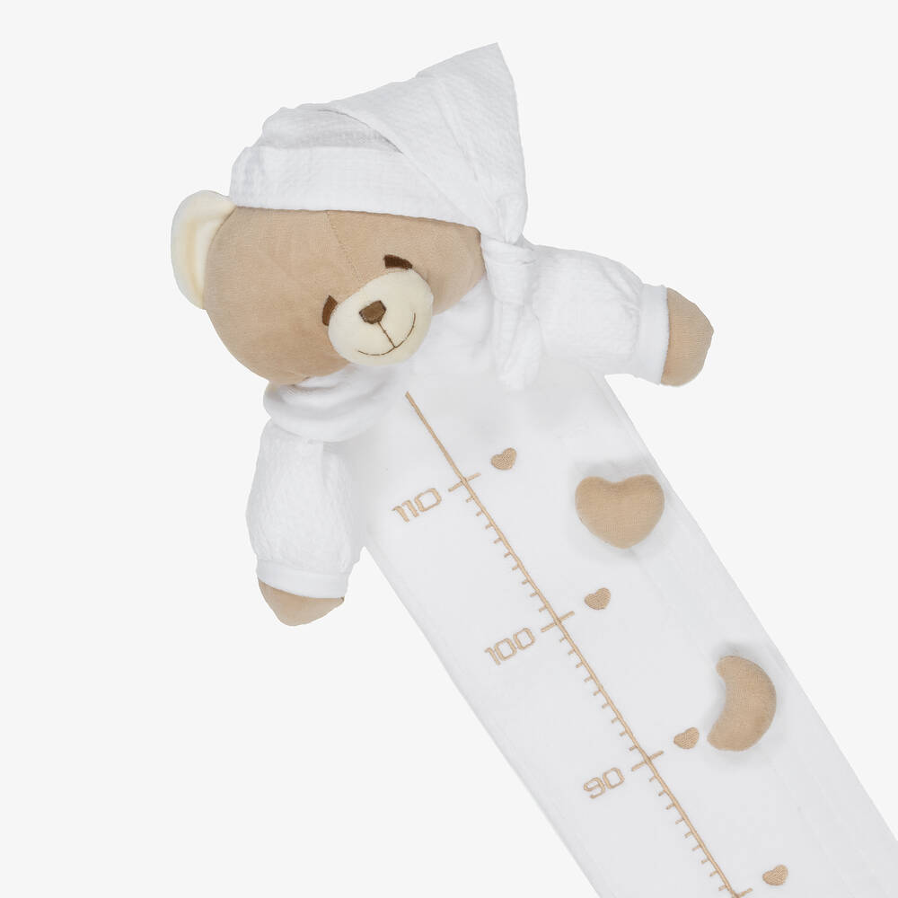 Nanán-Beige & White Teddy Bear Height Chart (130cm) | Childrensalon