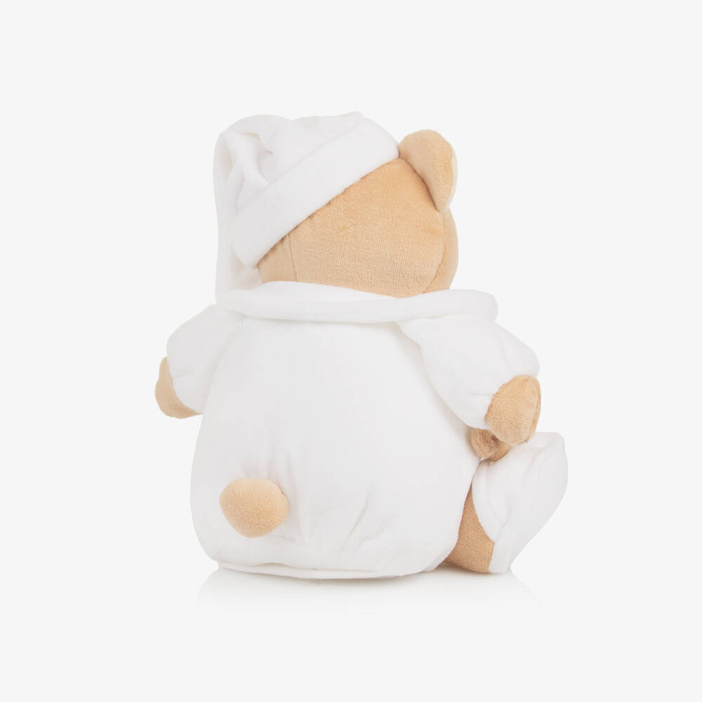 Nanán-Beige & White Teddy Bear Night Light (23cm) | Childrensalon