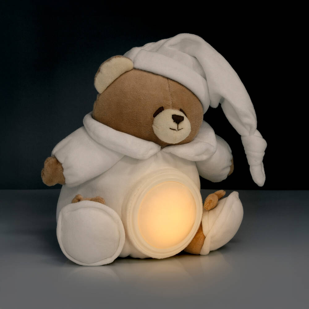 Nanán-مصباح ليلي على شكل دب لون أبيض وبيج (23 سم) | Childrensalon