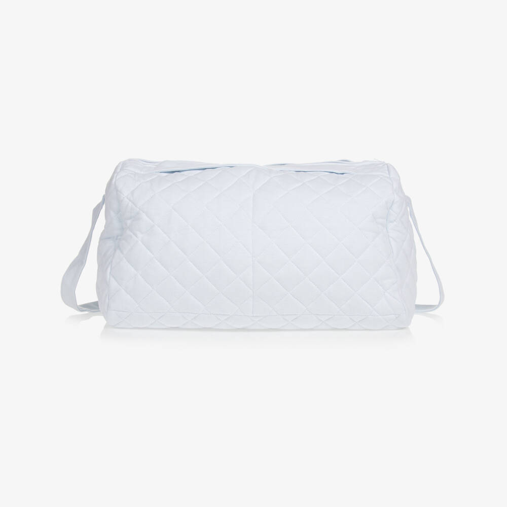 Nanán-Blue Cotton Baby Changing Bag (44cm) | Childrensalon