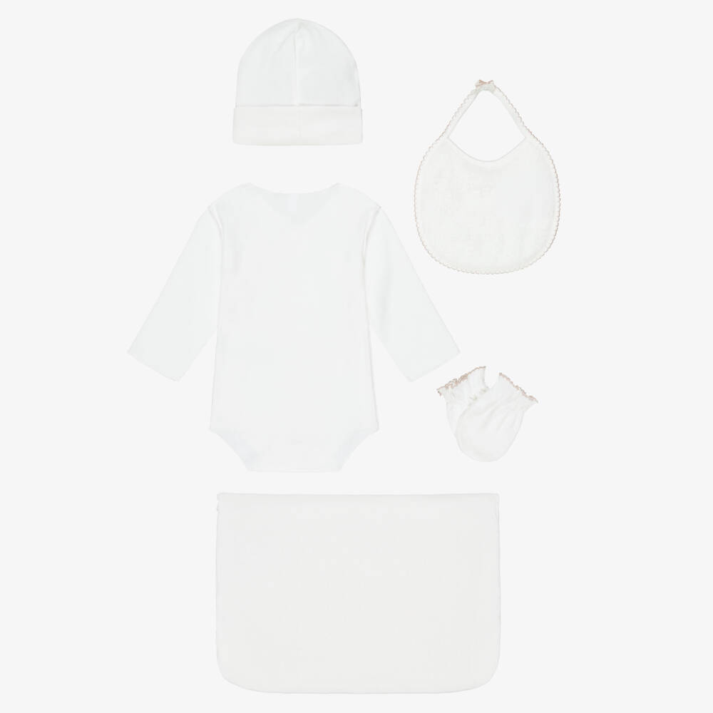 Nanán-Ivory Cotton Bodyvest Baby Gift Set | Childrensalon