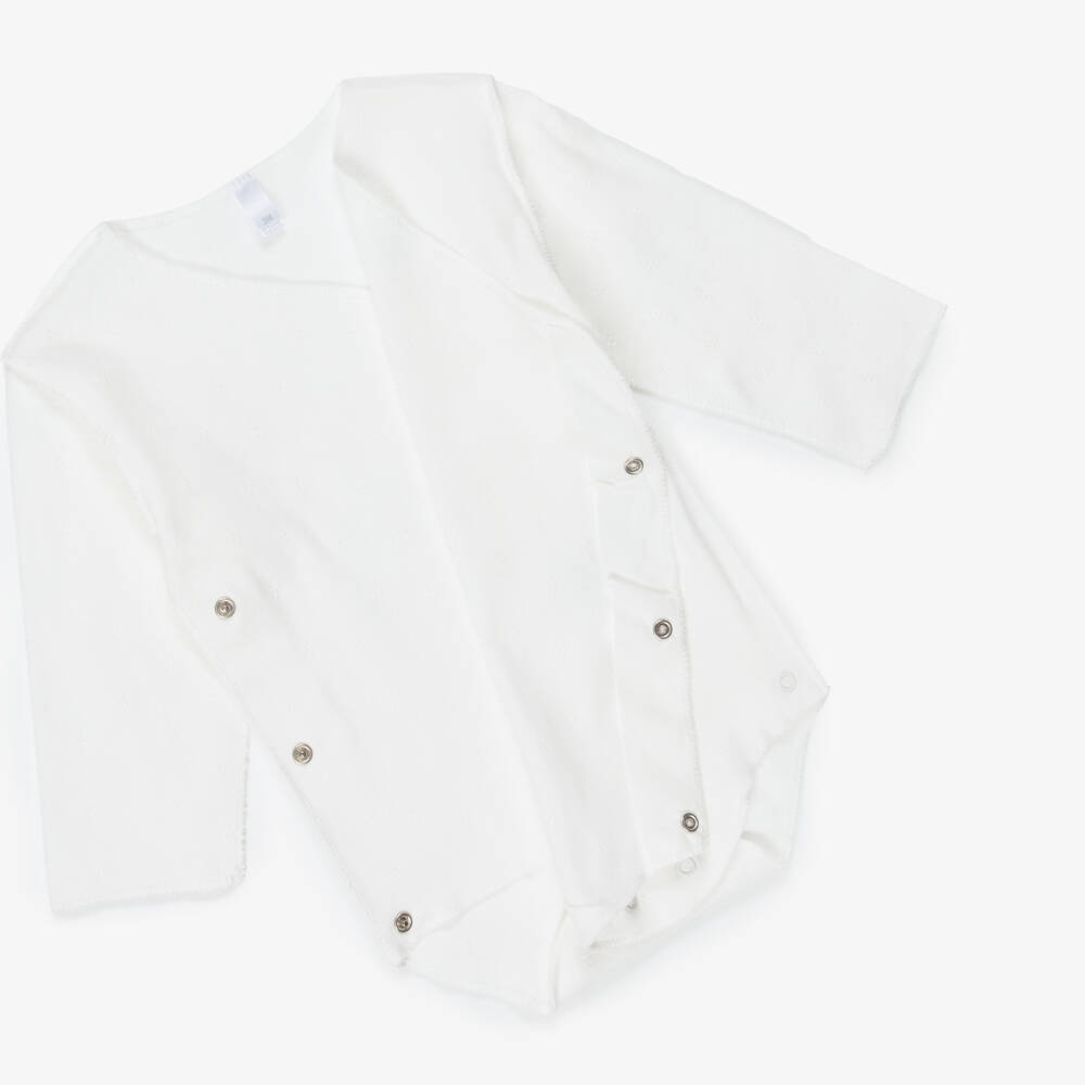 Nanán-Ivory Cotton Bodyvest Baby Gift Set | Childrensalon