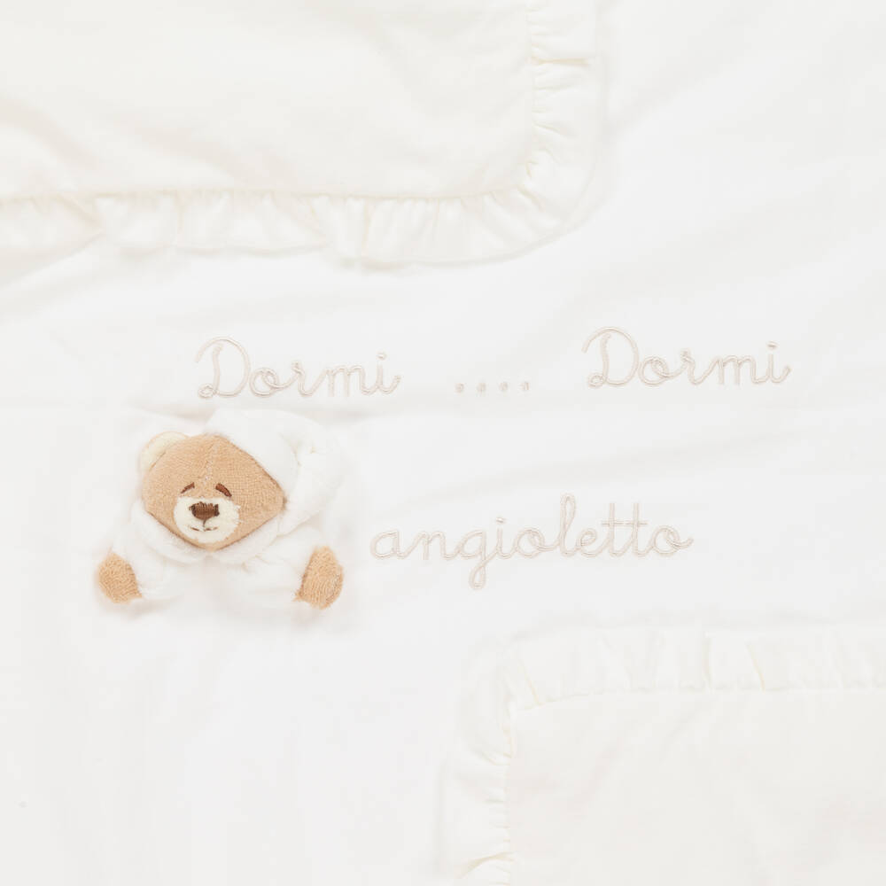 Nanán-Ivory Padded Blanket (85cm) | Childrensalon