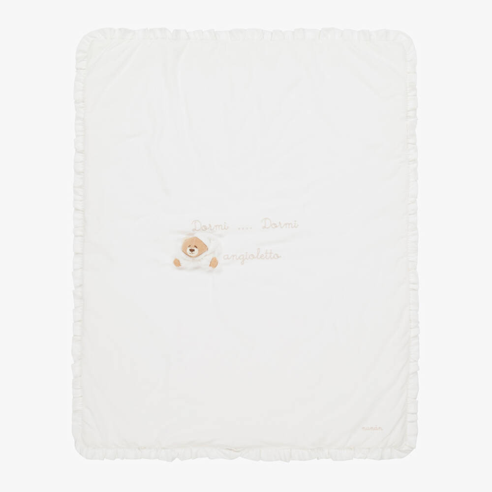 Nanán-Ivory Padded Blanket (85cm) | Childrensalon