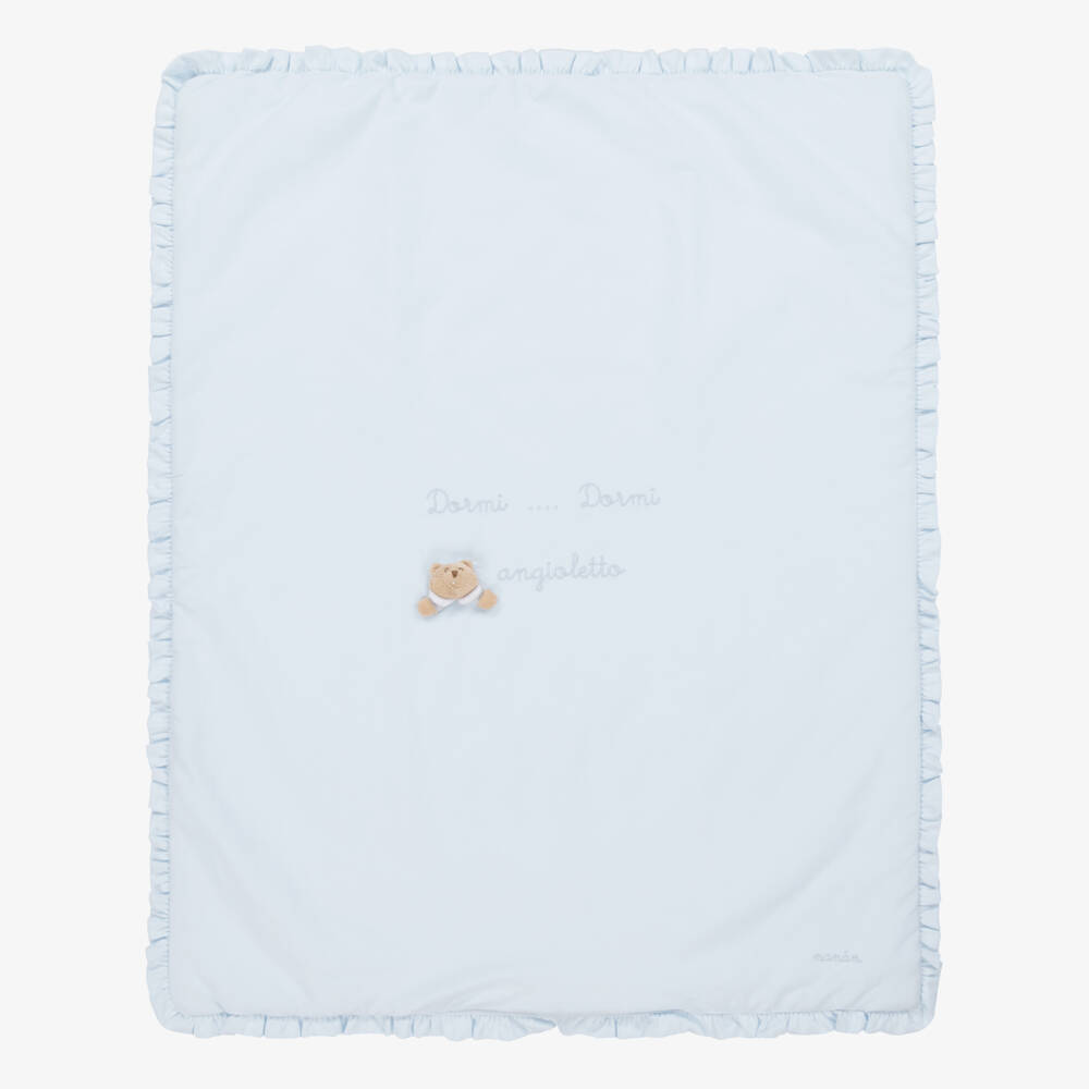 Nanán-Light Blue Padded Blanket (85cm) | Childrensalon