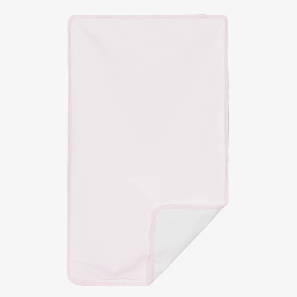 Nanán-Pink Cotton Baby Changing Bag (44cm) | Childrensalon
