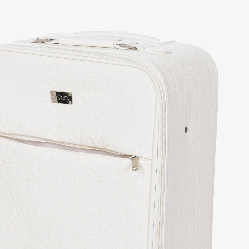Nanán-White Faux Leather Case (51cm) | Childrensalon
