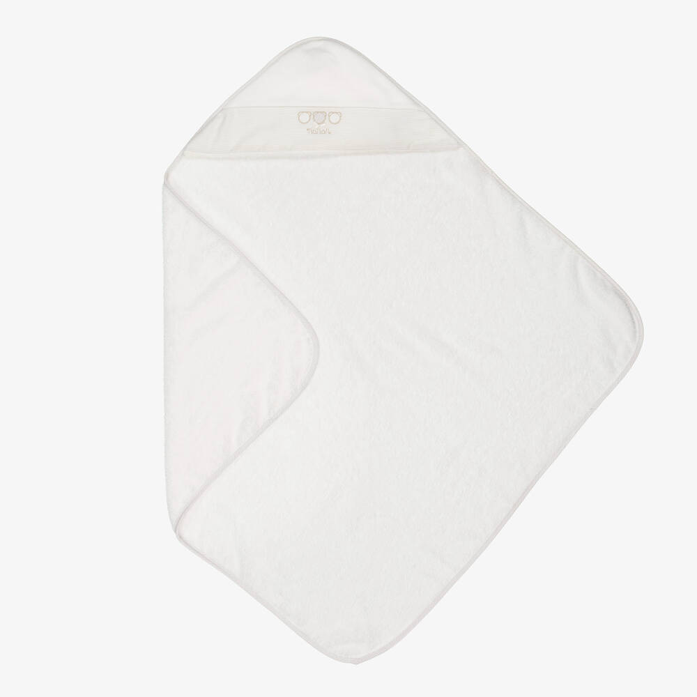 Nanán-White Faux Leather Hospital Bag Set (49cm) | Childrensalon