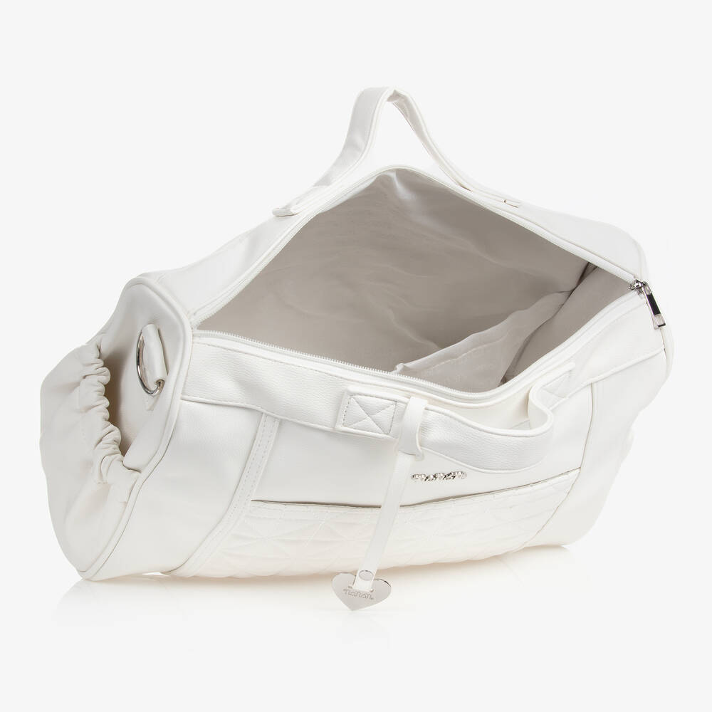 Nanán-Белая стеганая пеленальная сумка (36см) | Childrensalon