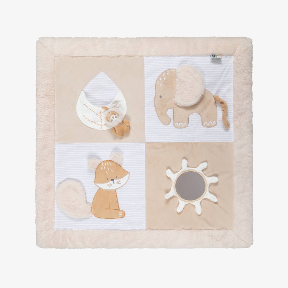 Nattou-Baby Beige Activity Playmat with Arch (80cm) | Childrensalon