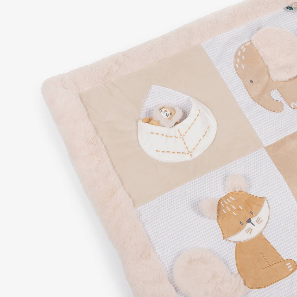 Nattou-Baby Beige Activity Playmat with Arch (80cm) | Childrensalon