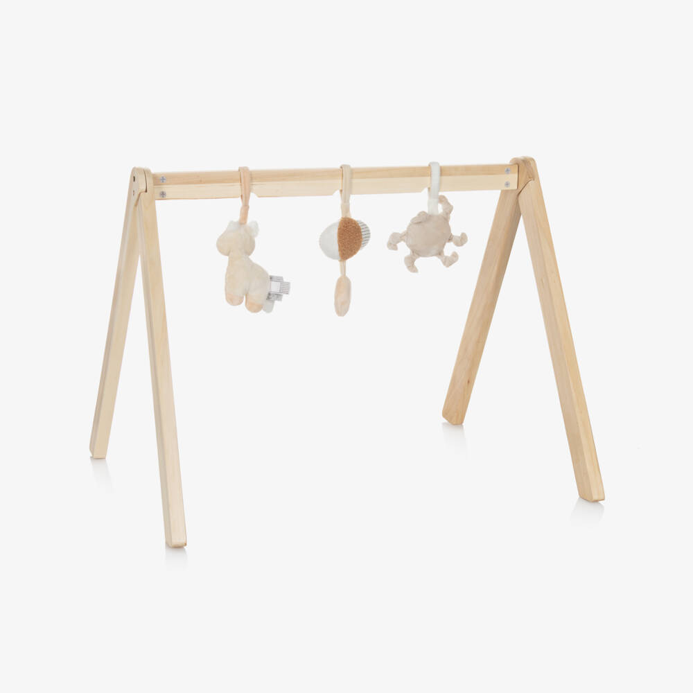 Nattou-Baby Wooden Activity Arch with Hanging Toys (60cm) | Childrensalon