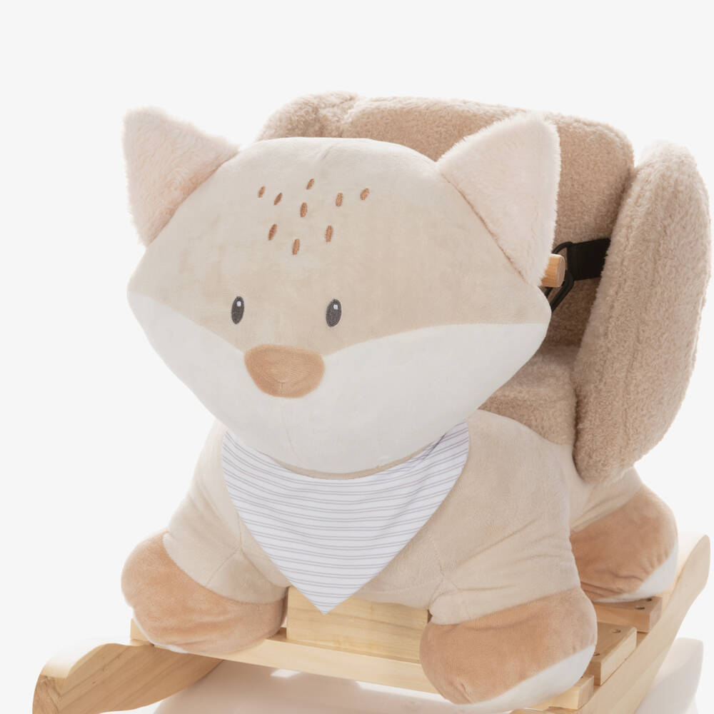 Nattou-Beige Plush Flo The Fox Rocking Toy (59cm) | Childrensalon