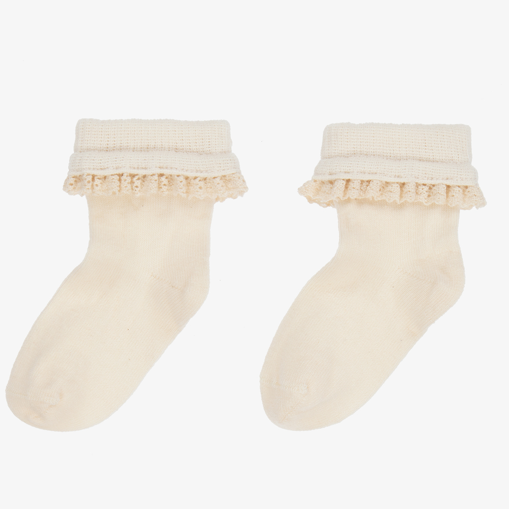 NaturaPura-Baby Ivory Organic Socks | Childrensalon