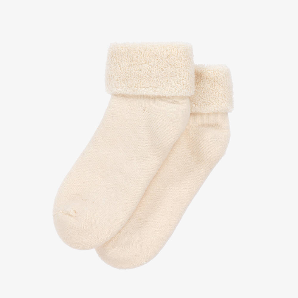 NaturaPura-Ivory Organic Cotton Baby Socks | Childrensalon