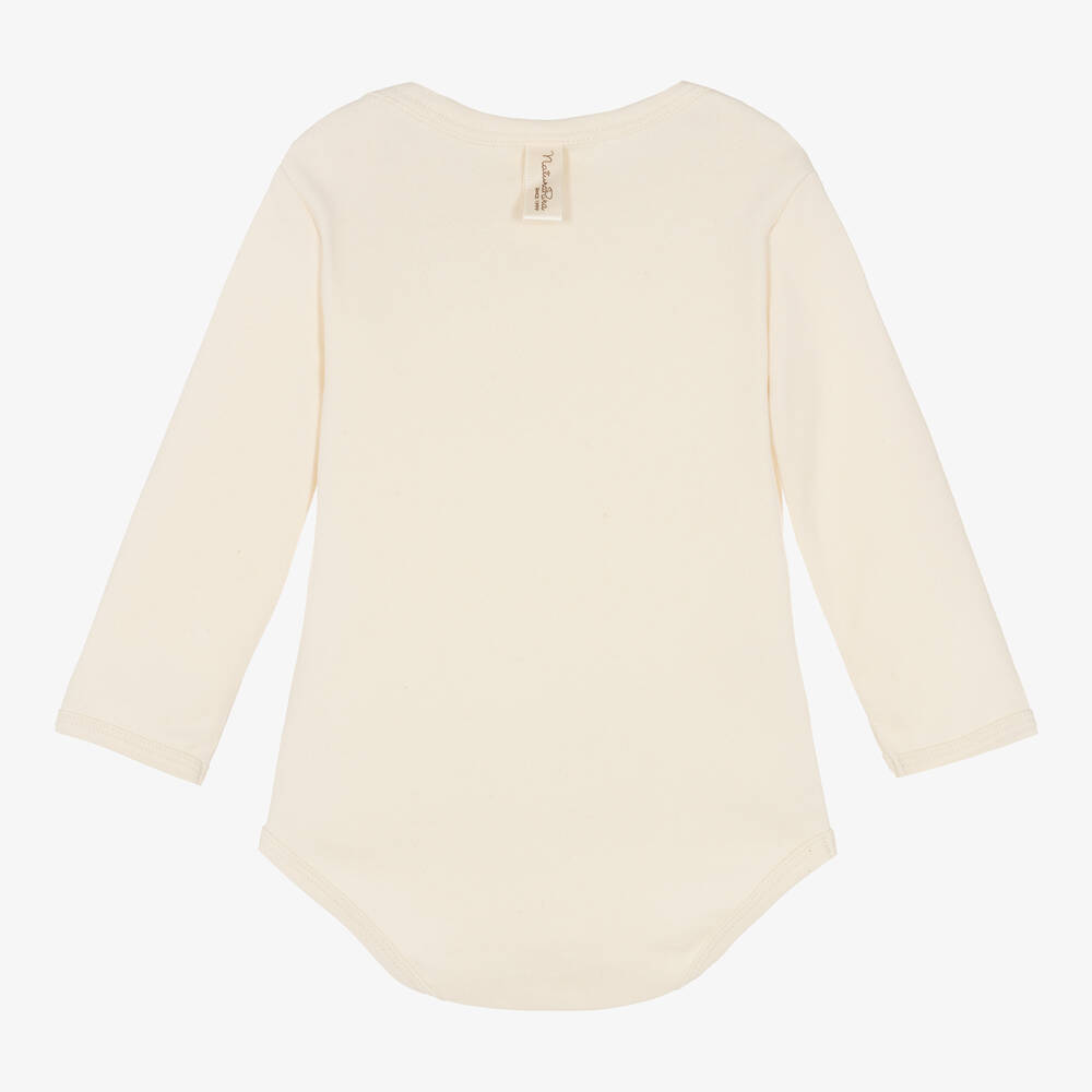 NaturaPura-Ivory Organic Cotton Bodyvest | Childrensalon