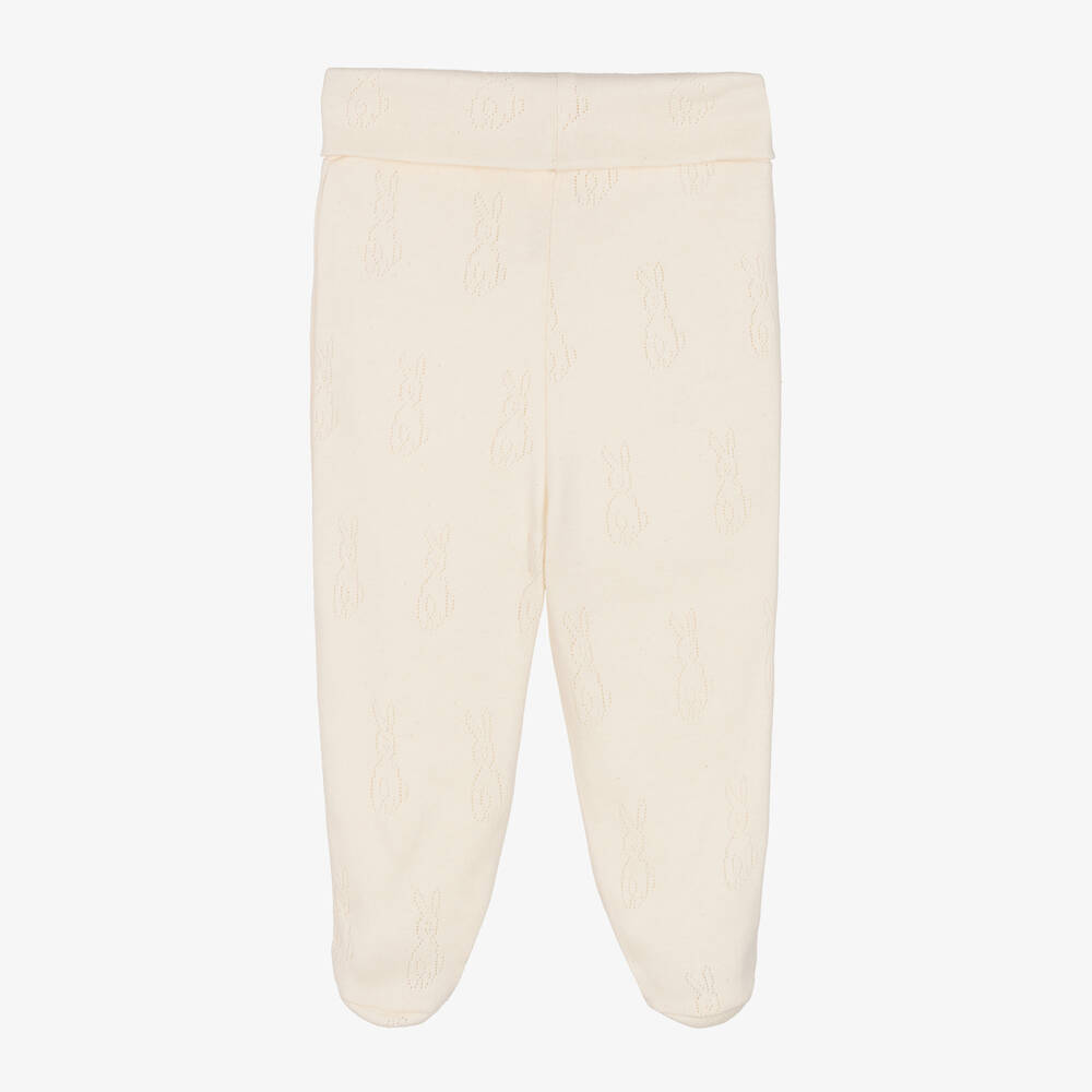 NaturaPura-بنطلون قطن عضوي لون عاجي للأطفال | Childrensalon