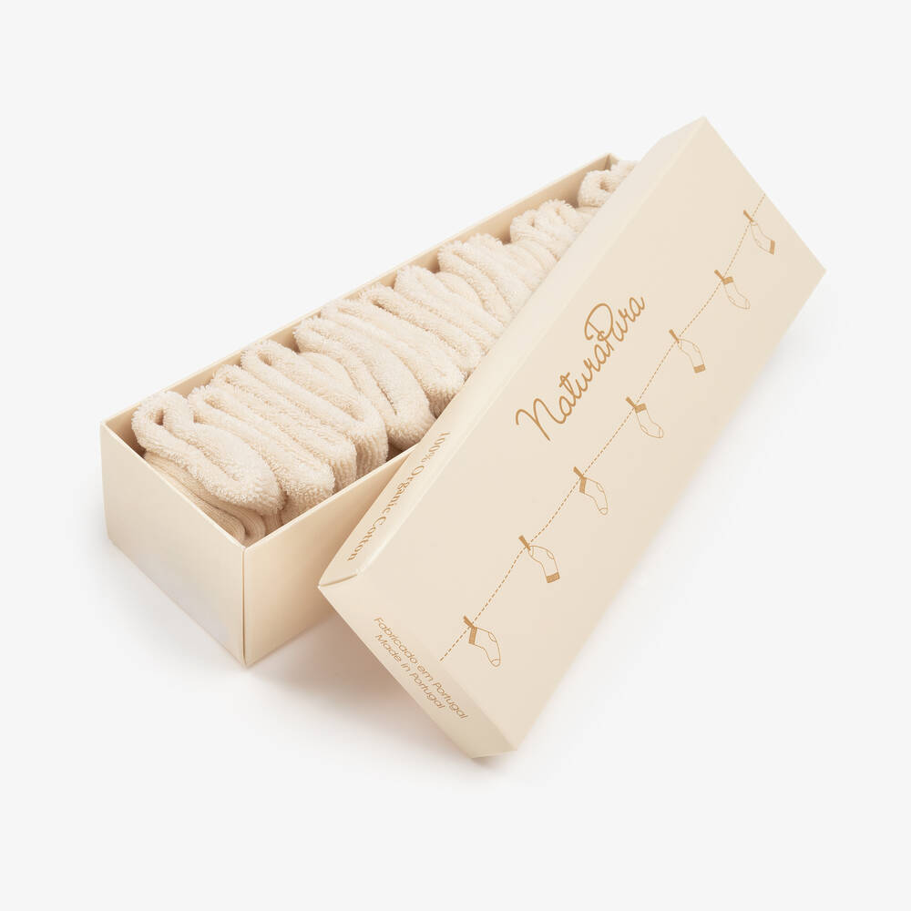 NaturaPura-Ivory Organic Cotton Socks (7 Pack) | Childrensalon