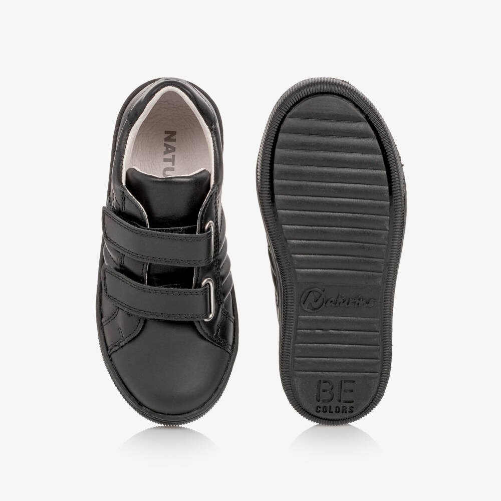 Naturino-Boys Black Velcro Fastening Trainers | Childrensalon