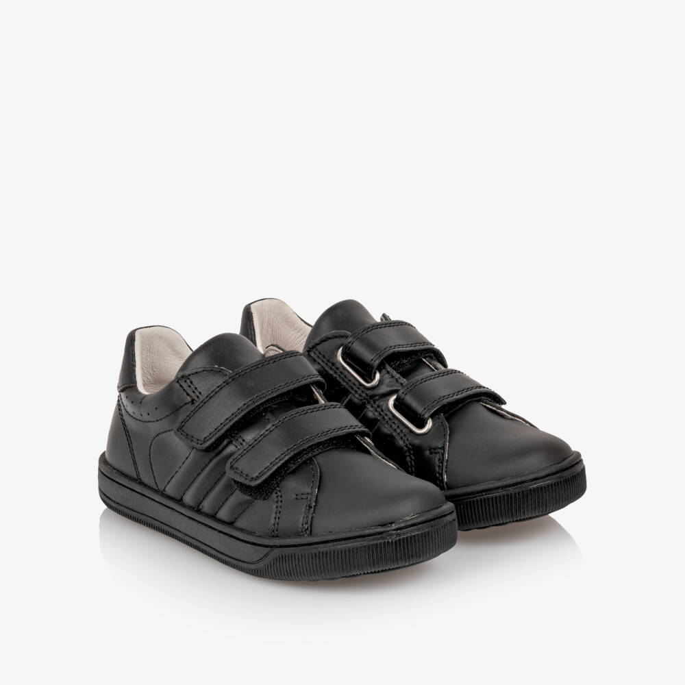 Naturino-Boys Black Velcro Fastening Trainers | Childrensalon