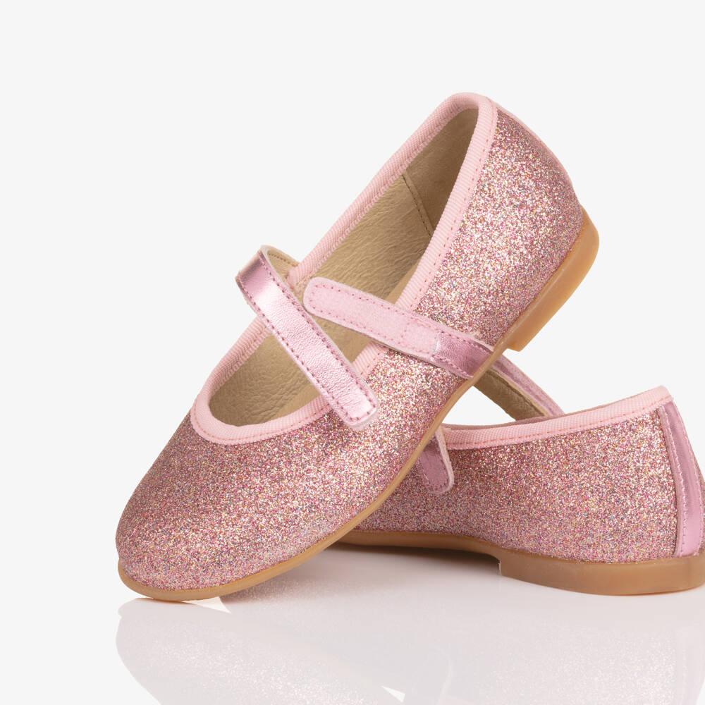 Naturino-Туфли Мэри Джейн розовые из блестящей кожи для девочек | Childrensalon