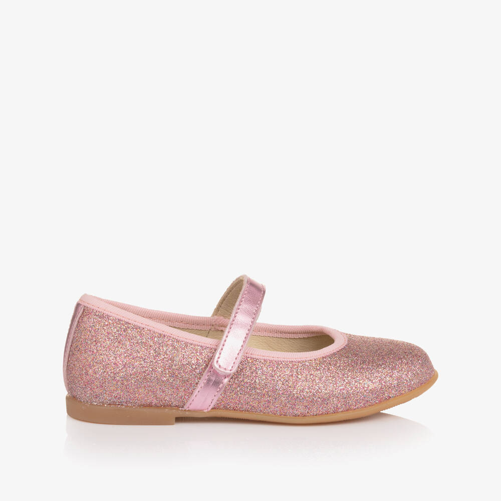 Naturino-Туфли Мэри Джейн розовые из блестящей кожи для девочек | Childrensalon