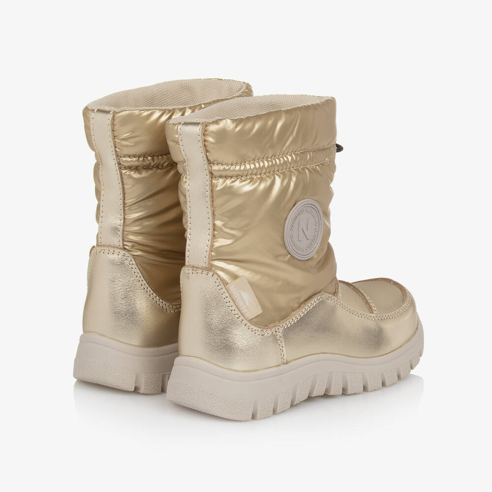 Naturino-Gold Waterproof Snow Boots | Childrensalon
