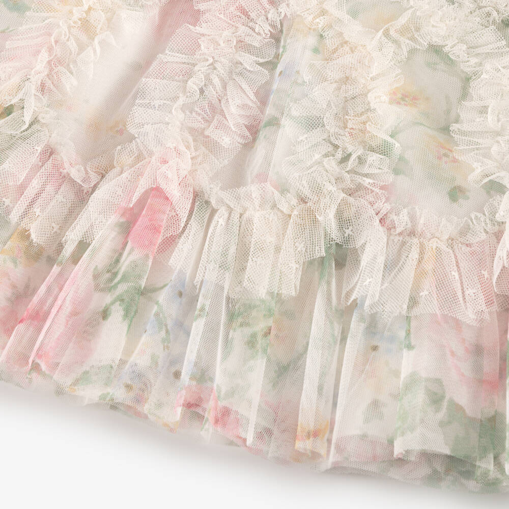 Needle & Thread-Baby Girls Ivory Pompadour Garden Tulle Dress | Childrensalon