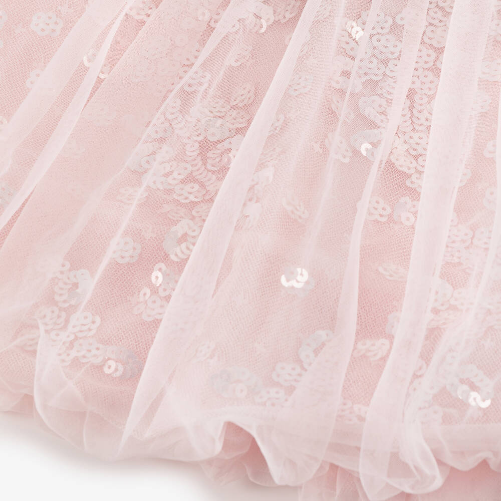 Needle & Thread-Baby Girls Pale Pink Sequin Embellished Dress | Childrensalon