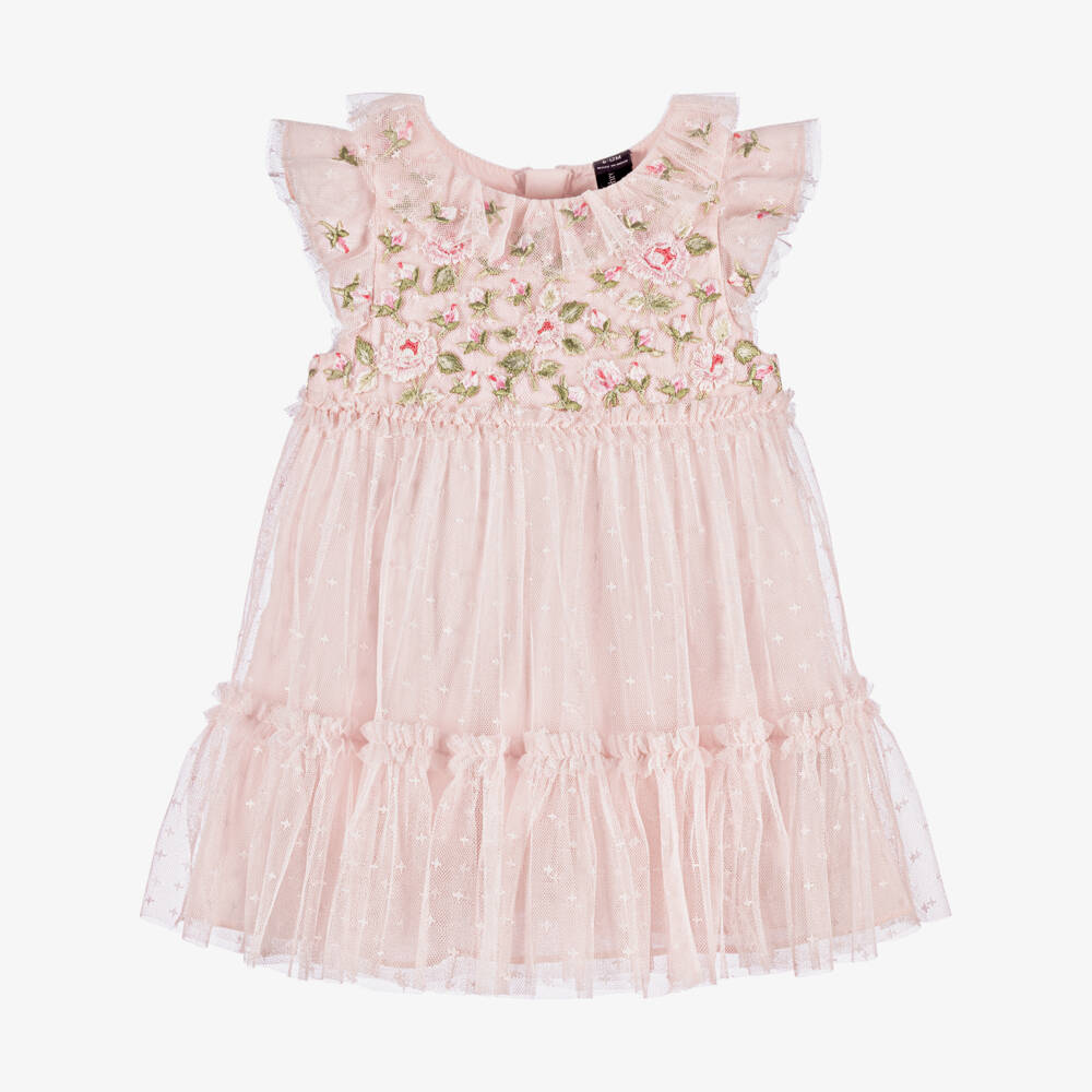 Needle & Thread-Baby Girls Pink Rose Bloom Dress | Childrensalon