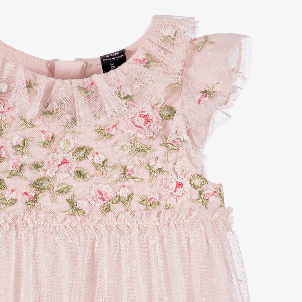 Needle & Thread-Baby Girls Pink Rose Bloom Dress | Childrensalon