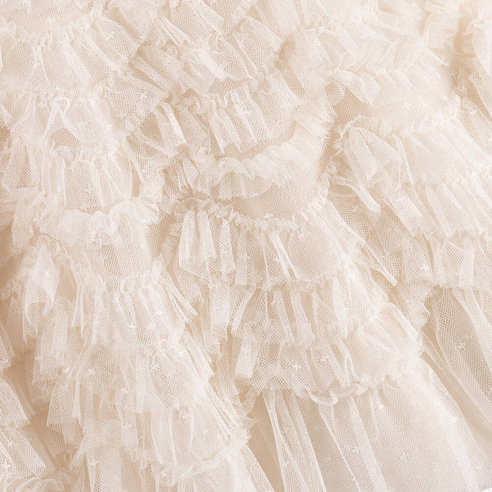 Needle & Thread-Girls Ivory Thalia Ruffle Tulle Dress | Childrensalon