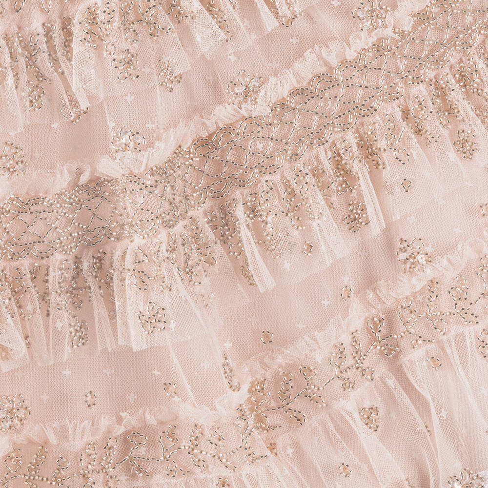 Needle & Thread-Girls Pale Pink Beaded Andromeda Dress | Childrensalon