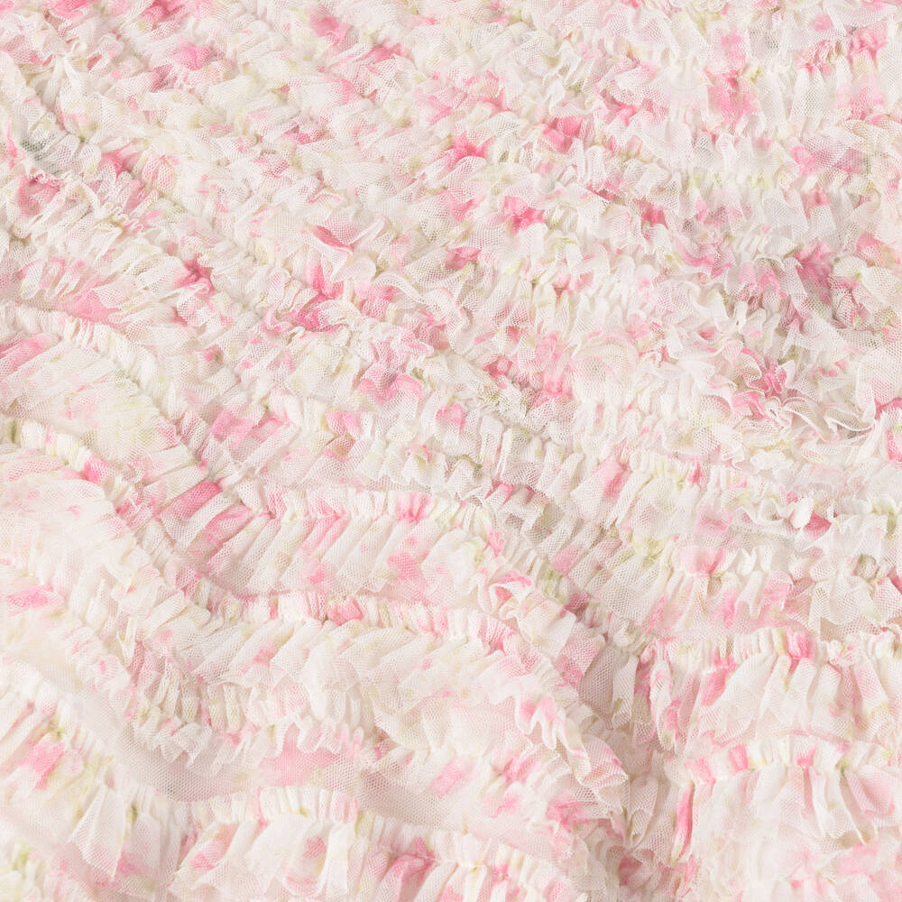 Needle & Thread Girls Tulle Posy Bodice Dress in Pink