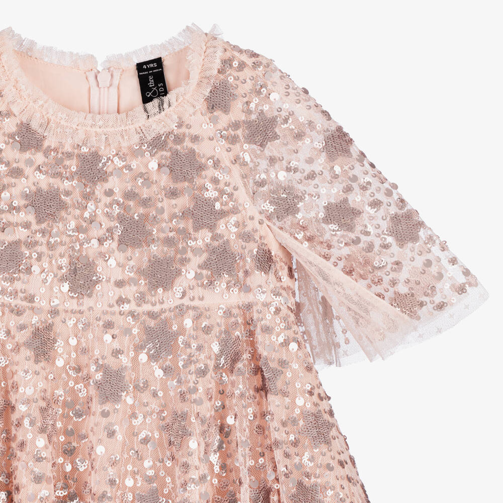 Needle & Thread-Girls Pink Tulle & Sequins Dress | Childrensalon