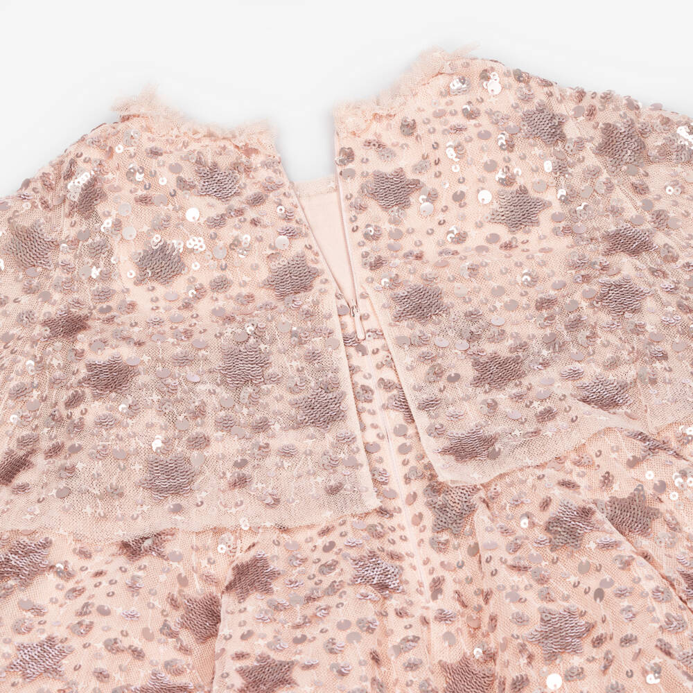 Needle & Thread-Girls Pink Tulle & Sequins Dress | Childrensalon