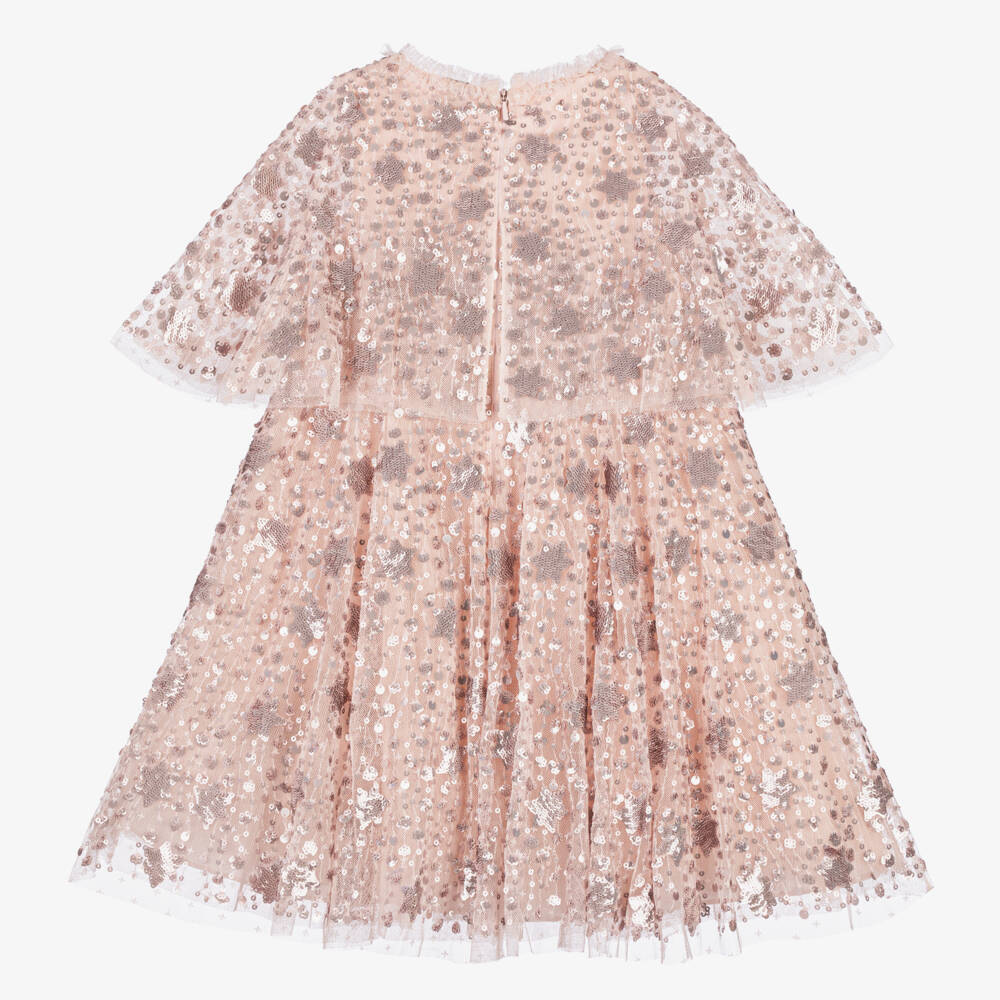 Needle & Thread-Girls Pink Tulle & Sequins Dress | Childrensalon