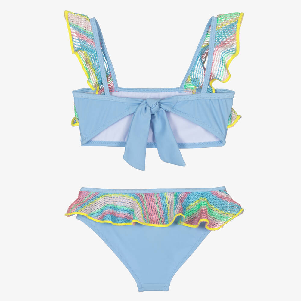 Nessi Byrd Girls Gig Rainbow Bikini in Multicolour