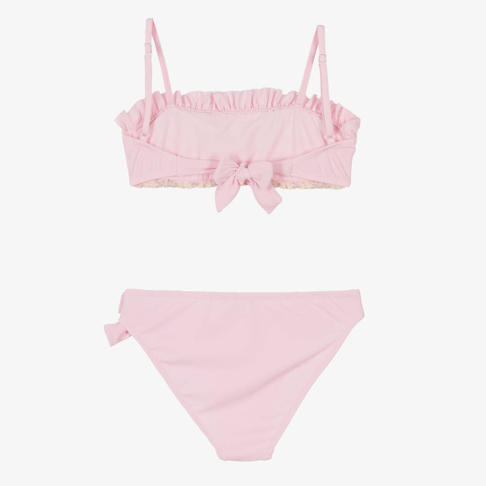 Nessi Byrd-Бикини розовое кроше для девочек (УФ50) | Childrensalon